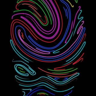 iPhone Xs neon wallpaper