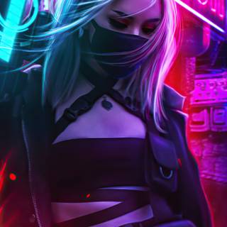 iPhone Xs neon wallpaper