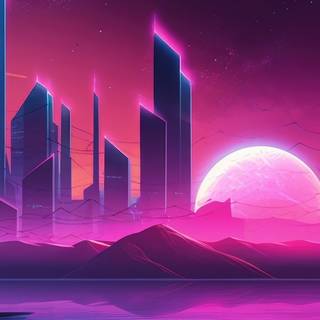 iPhone Xs neon wallpaper