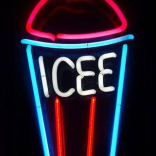 iPhone Xs neon wallpaper