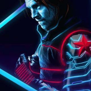 iPhone Xs neon wallpaper