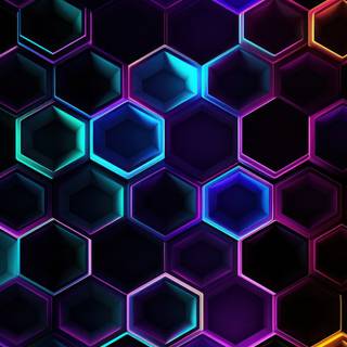 iPhone Xs neon wallpaper