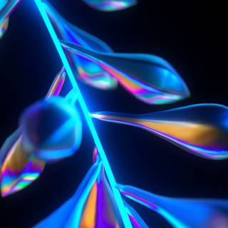 iPhone Xs neon wallpaper