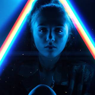 iPhone Xs neon wallpaper