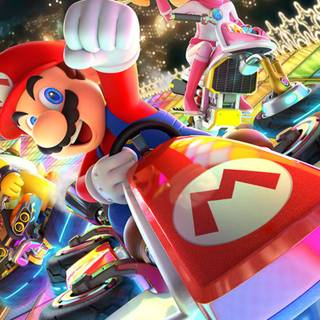 Mario Kart phone wallpaper