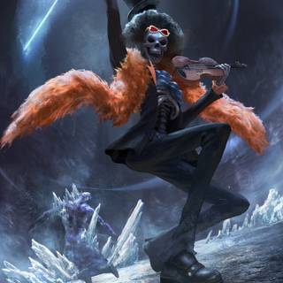 One Piece Brook iPhone wallpaper