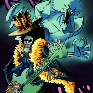 One Piece Brook iPhone wallpaper