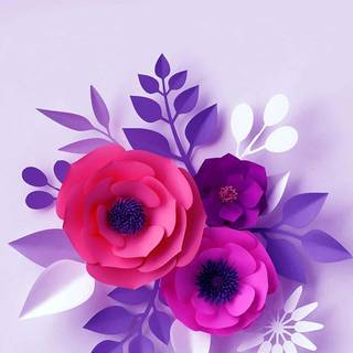 iPhone purple flower wallpaper