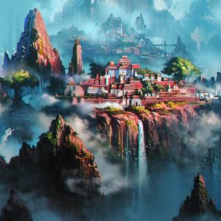 Anime scene iPhone wallpaper