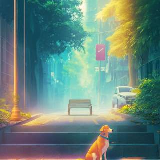 Anime scene iPhone wallpaper