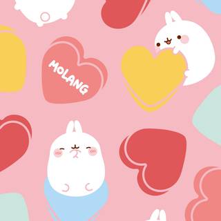 Molang iPhone wallpaper
