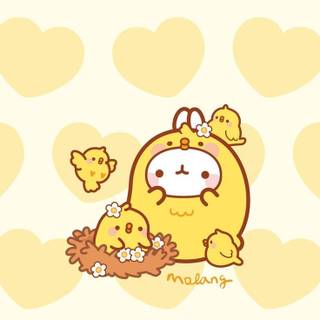 Molang iPhone wallpaper