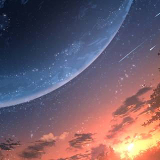 Anime scene iPhone wallpaper