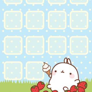 Molang iPhone wallpaper