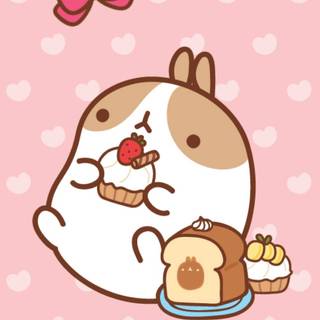 Molang iPhone wallpaper