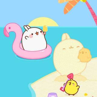 Molang iPhone wallpaper