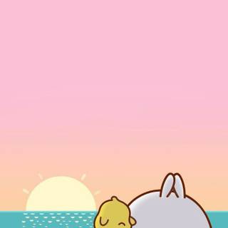 Molang iPhone wallpaper