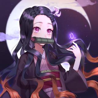 Nezuko fanart wallpaper