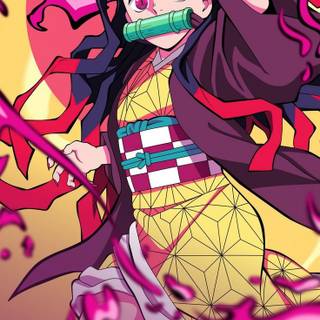 Nezuko fanart wallpaper