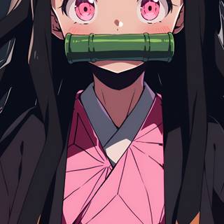 Nezuko fanart wallpaper