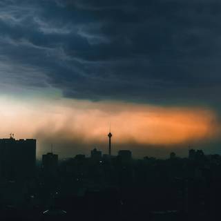 Dark skyline wallpaper