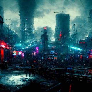 Dark skyline wallpaper