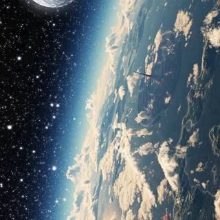 iPhone 13 space 4k wallpaper