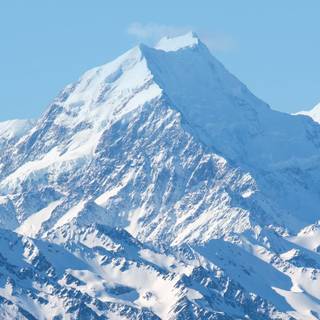 Simple winter mountains wallpaper