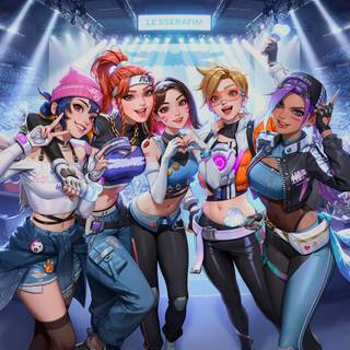 Le Sserafim 2024 wallpaper