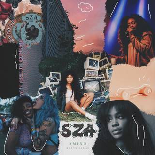 SZA collage wallpaper