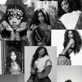 SZA collage wallpaper