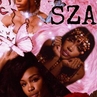SZA collage wallpaper