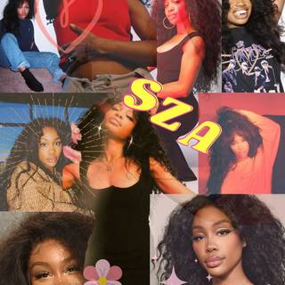 SZA collage wallpaper