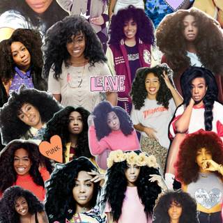 SZA collage wallpaper