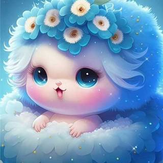 Cute cartoon baby animals wallpaper