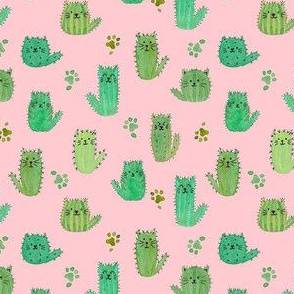 Cat cactus wallpaper