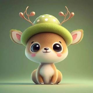 Cute cartoon baby animals wallpaper