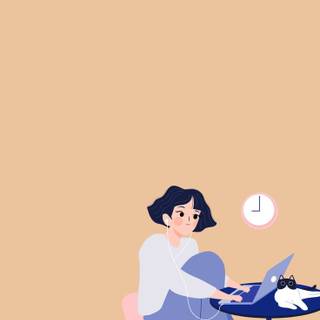 Cartoon study wallpaper