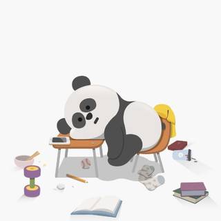 Cartoon study wallpaper