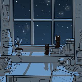 Cartoon study wallpaper