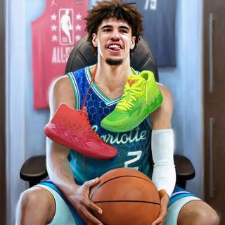 Lamelo shoes wallpaper