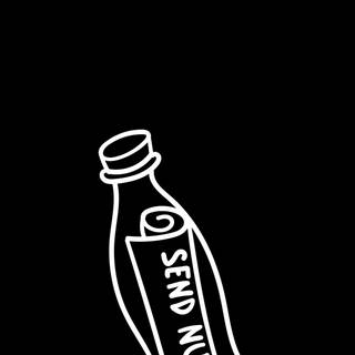 Black doodle phone wallpaper