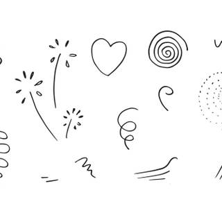 Dark doodles wallpaper