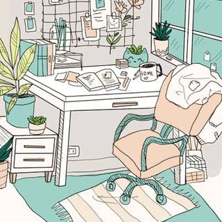 Cozy drawing wallpaper