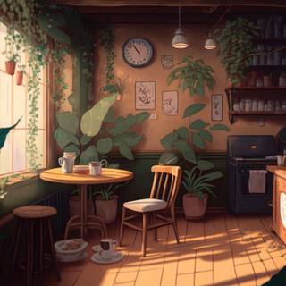 Cozy drawing wallpaper