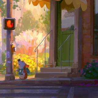 Cozy drawing wallpaper