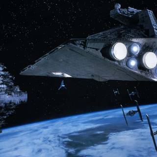 Star Wars Death Star desktop wallpaper