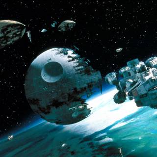 Star Wars Death Star desktop wallpaper
