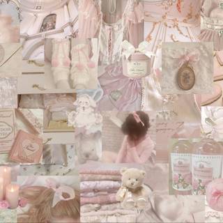 Coquette desktop pink wallpaper