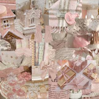 Coquette desktop pink wallpaper